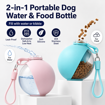 PawDrop™ - Portable Dog Water Bottle